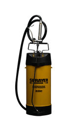 pulverizador da pressão do metal 5L amarelo com a válvula ajustável do bocal e de ar